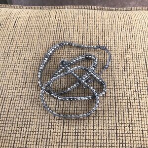 Elegant Silver Beaded Bracelet